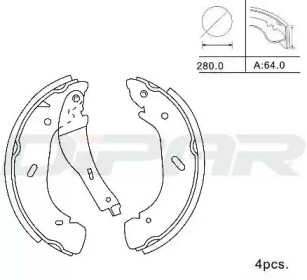 Комлект тормозных накладок DITAS DPB1010