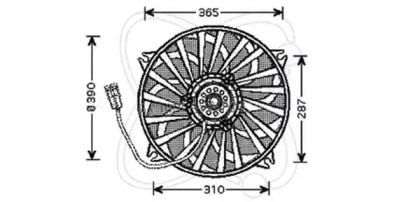 Вентилятор ELECTRO AUTO 32VC005