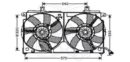 Вентилятор ELECTRO AUTO 32VC008