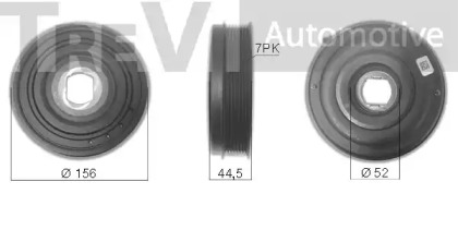 Ременный шкив TREVI AUTOMOTIVE PC1262