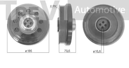 Ременный шкив TREVI AUTOMOTIVE PC1274