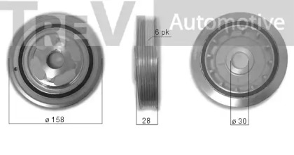 Ременный шкив TREVI AUTOMOTIVE PC1293