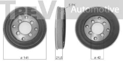 Ременный шкив TREVI AUTOMOTIVE PC1057