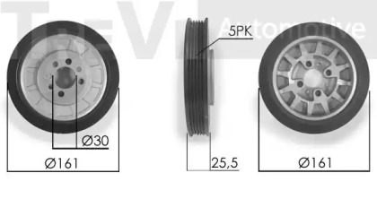 Ременный шкив TREVI AUTOMOTIVE PC1065