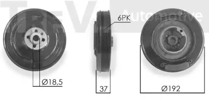 Ременный шкив TREVI AUTOMOTIVE PC1011