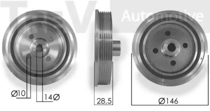 Ременный шкив TREVI AUTOMOTIVE PC1119