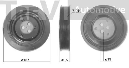 Ременный шкив TREVI AUTOMOTIVE PC1047