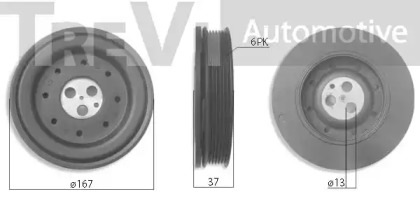 Ременный шкив TREVI AUTOMOTIVE PC1198