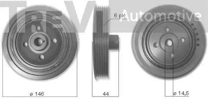 Ременный шкив TREVI AUTOMOTIVE PC1199