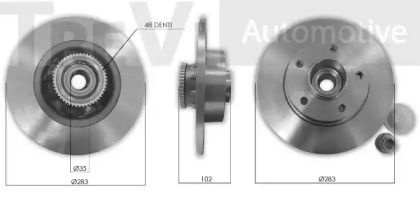 Комплект подшипника TREVI AUTOMOTIVE WB2292