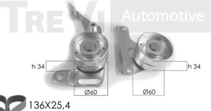 Ременный комплект TREVI AUTOMOTIVE KD1003