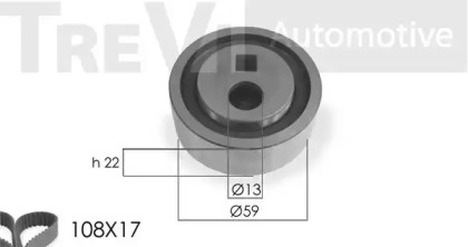 Ременный комплект TREVI AUTOMOTIVE KD1006