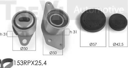 Ременный комплект TREVI AUTOMOTIVE KD1014