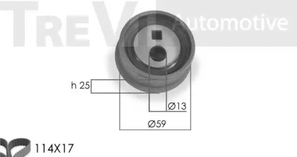 Ременный комплект TREVI AUTOMOTIVE KD1015