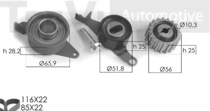 Ременный комплект TREVI AUTOMOTIVE KD1041