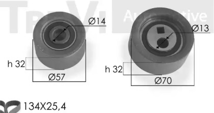 Ременный комплект TREVI AUTOMOTIVE KD1044