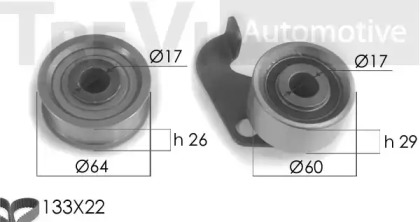 Комплект ремня ГРМ TREVI AUTOMOTIVE KD1049