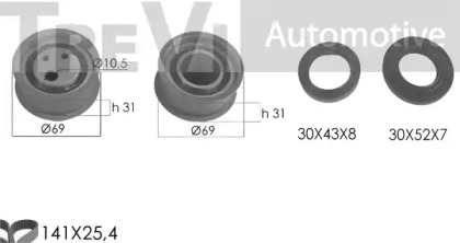 Комплект ремня ГРМ TREVI AUTOMOTIVE KD1050S