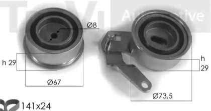 Ременный комплект TREVI AUTOMOTIVE KD1072