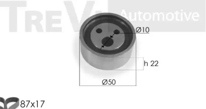 Ременный комплект TREVI AUTOMOTIVE KD1078