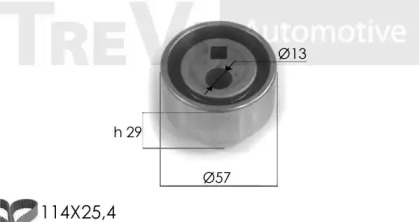 Ременный комплект TREVI AUTOMOTIVE KD1087