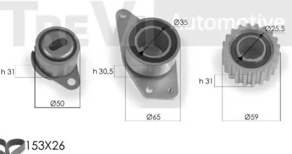 Ременный комплект TREVI AUTOMOTIVE KD1094