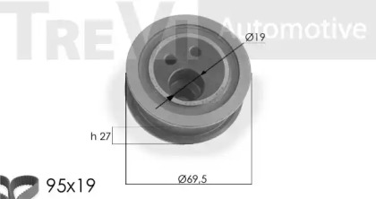 Ременный комплект TREVI AUTOMOTIVE KD1098