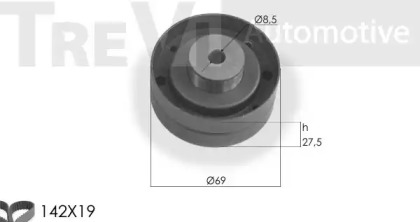 Комплект ремня ГРМ TREVI AUTOMOTIVE KD1109