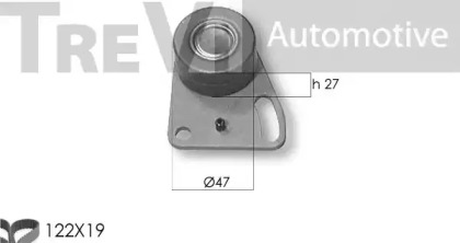 Комплект ремня ГРМ TREVI AUTOMOTIVE KD1117