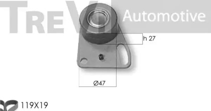 Комплект ремня ГРМ TREVI AUTOMOTIVE KD1118