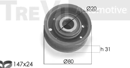 Комплект ремня ГРМ TREVI AUTOMOTIVE KD1126