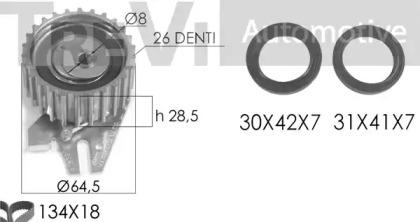 Комплект ремня ГРМ TREVI AUTOMOTIVE KD1127S