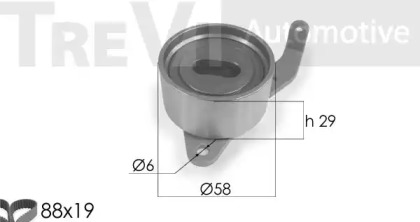 Комплект ремня ГРМ TREVI AUTOMOTIVE KD1135