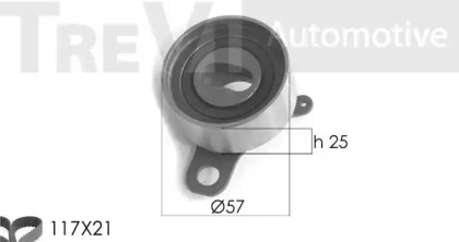 Комплект ремня ГРМ TREVI AUTOMOTIVE KD1140