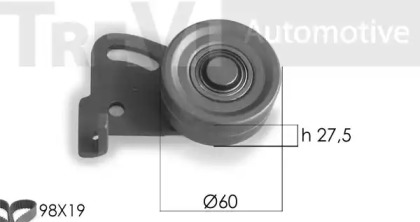 Комплект ремня ГРМ TREVI AUTOMOTIVE KD1147