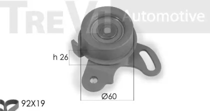 Комплект ремня ГРМ TREVI AUTOMOTIVE KD1153