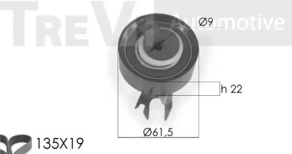 Ременный комплект TREVI AUTOMOTIVE KD1161