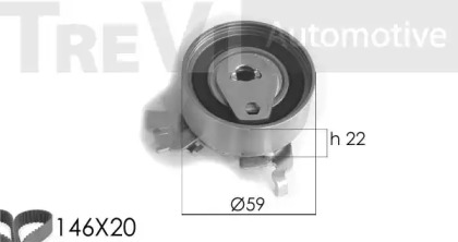 Ременный комплект TREVI AUTOMOTIVE KD1169