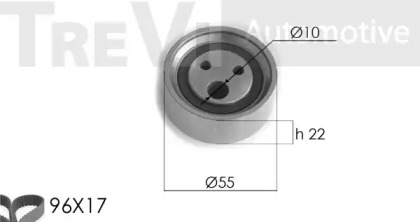 Ременный комплект TREVI AUTOMOTIVE KD1171