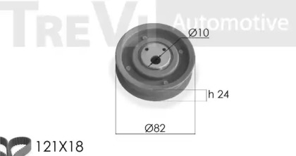 Ременный комплект TREVI AUTOMOTIVE KD1173