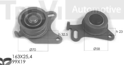 Комплект ремня ГРМ TREVI AUTOMOTIVE KD1191