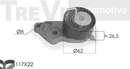 Ременный комплект TREVI AUTOMOTIVE KD1204