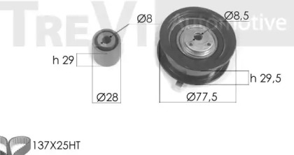 Ременный комплект TREVI AUTOMOTIVE KD1206