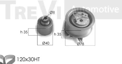 Ременный комплект TREVI AUTOMOTIVE KD1221