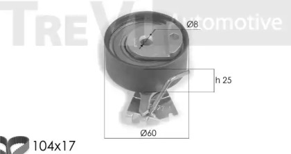 Ременный комплект TREVI AUTOMOTIVE KD1257