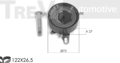 Ременный комплект TREVI AUTOMOTIVE KD1262