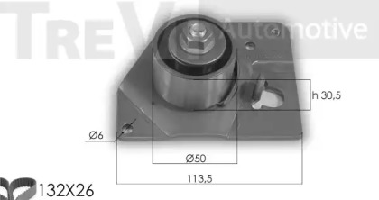 Ременный комплект TREVI AUTOMOTIVE KD1273