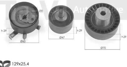 Комплект ремня ГРМ TREVI AUTOMOTIVE KD1280