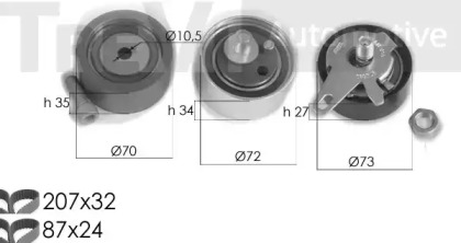 Ременный комплект TREVI AUTOMOTIVE KD1294