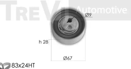 Комплект ремня ГРМ TREVI AUTOMOTIVE KD1299